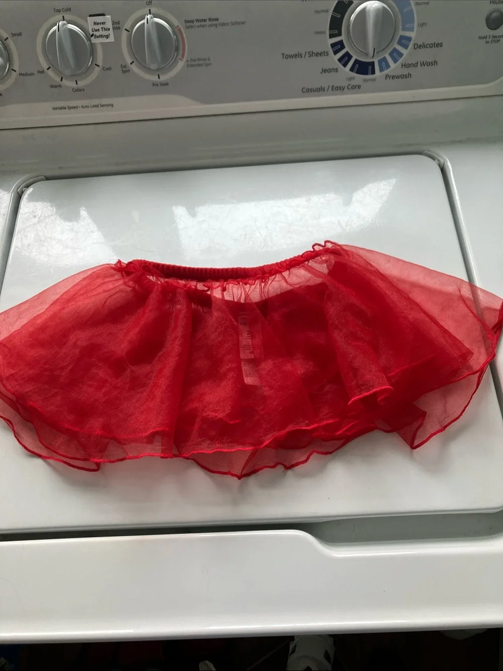 Carters 2t red tulle skirt tutu ballet